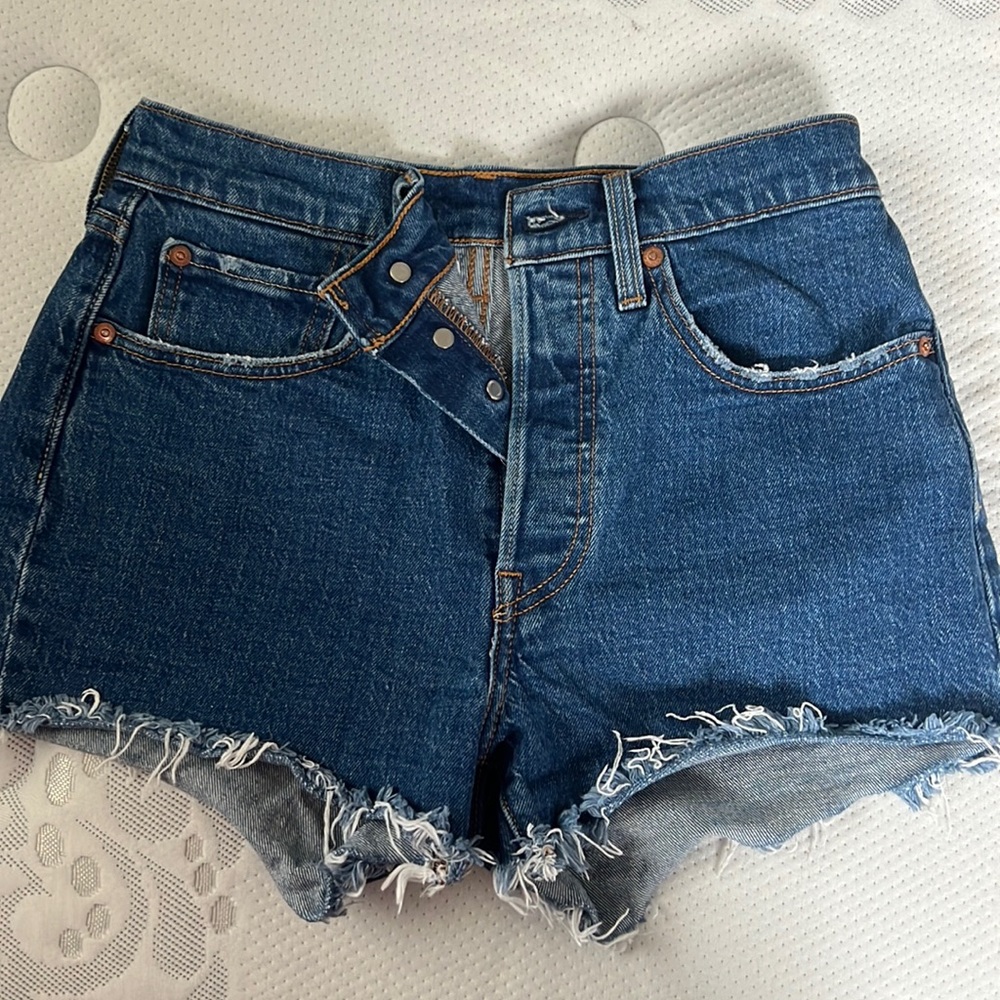 Levi’s high wasted jean shorts. Like new